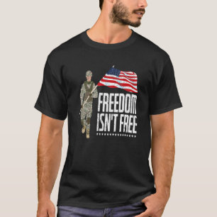 Camiseta Memória Patriótica Soldado Americano da Liberdade