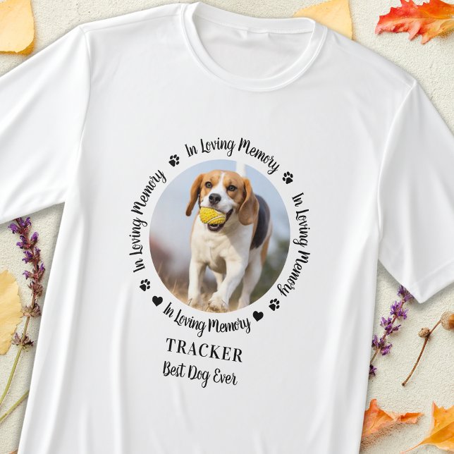 Camiseta Memória Personalizada de Ama Memorial de Cachorros (Criador carregado)