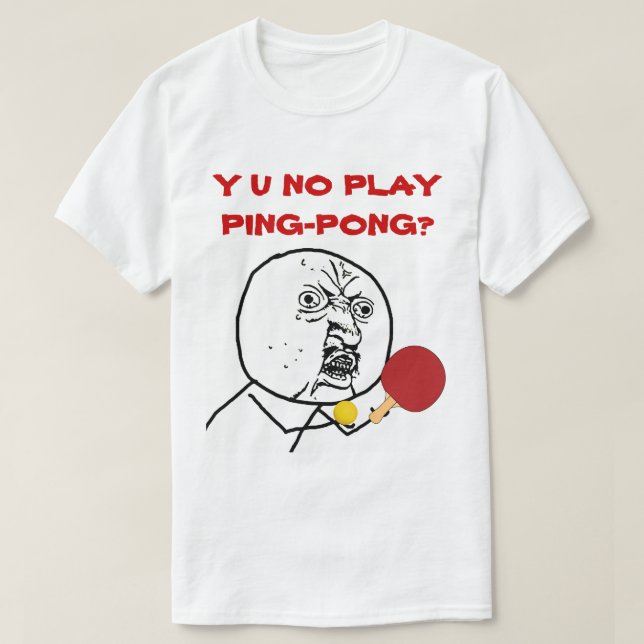 Camiseta Memória Ping-Pong Y U NO Play (Frente do Design)