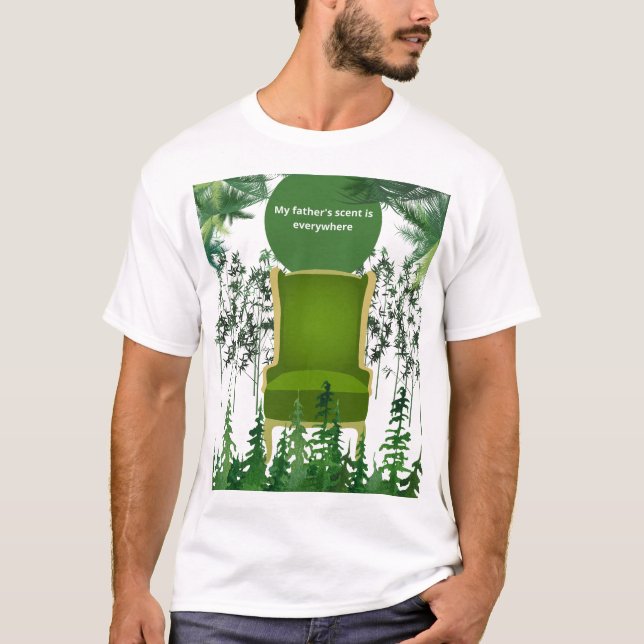 Camiseta Memória Tranquila no Desenho de Matiz e Nostalgia  (Frente)