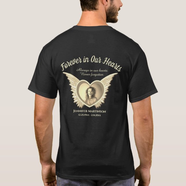 Camiseta Memorial | Adicionar Foto (Verso)