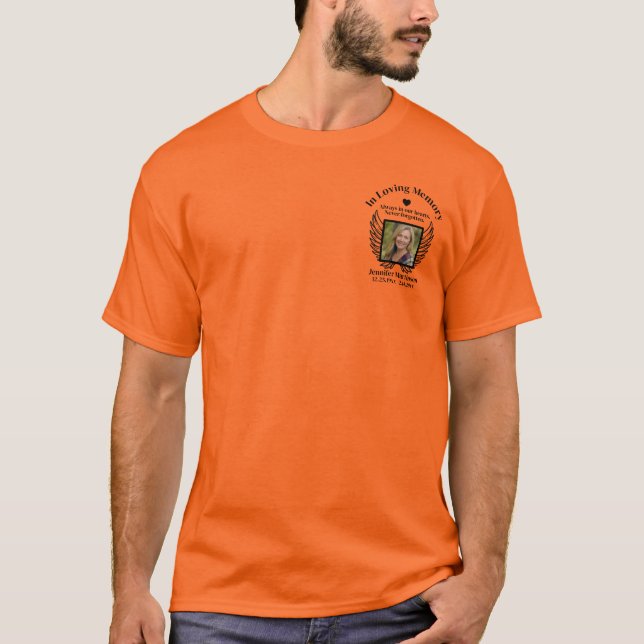Camiseta Memorial | Adicionar Foto (Frente)