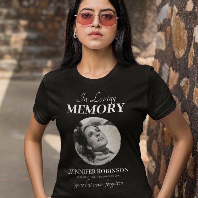Camiseta Memorial com Foto Circular (Criador carregado)