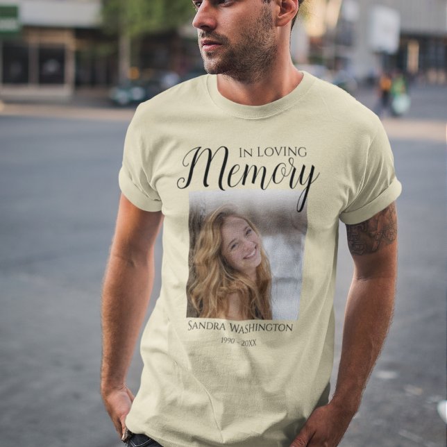 Camiseta Memorial com Foto Personalizada (Criador carregado)