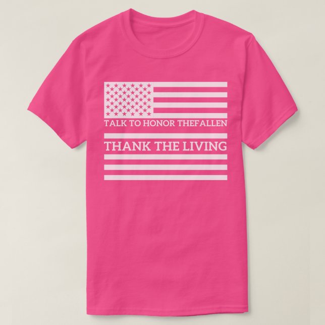 Camiseta Memorial day Honor the fallen thank the living Mem (Frente do Design)