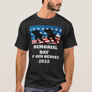 Camiseta Memorial Day Of Our Heroes Amer