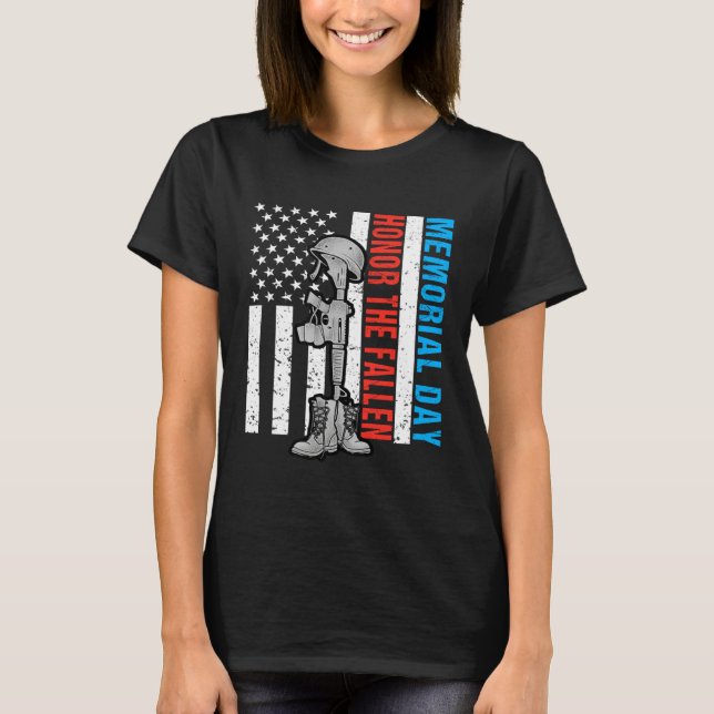 Camiseta Memorial Day Shirt 2021 Remember The Fallen Men Wo (Frente)