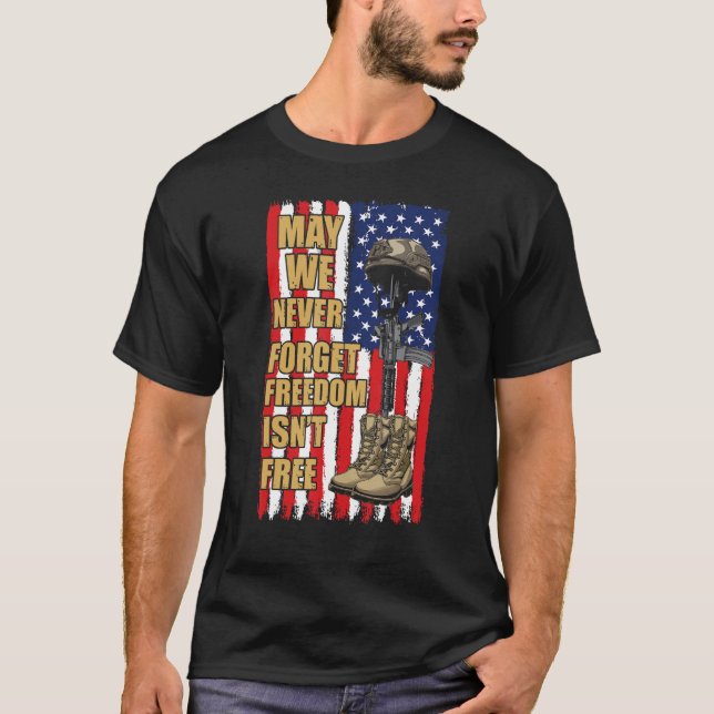 Camiseta Memorial Day Veteran Freedom Isn t Free Veterans D (Frente)