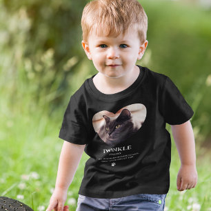 Camiseta Memorial de Estimação para Crianças Fofas