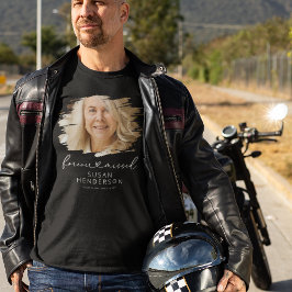 Camiseta Memorial de Foto do Coração Para Sempre P