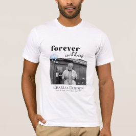 Camiseta Memorial de Foto Funeral do Coração das Nuvens de