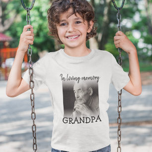 Camiseta Memorial de Foto Moderna Crianças