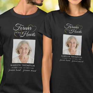 Camiseta Memorial de Foto Para Sempre em Nossos Corações