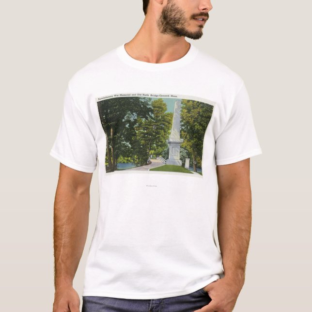 Camiseta Memorial de guerra revolucionário, ponte norte (Frente)