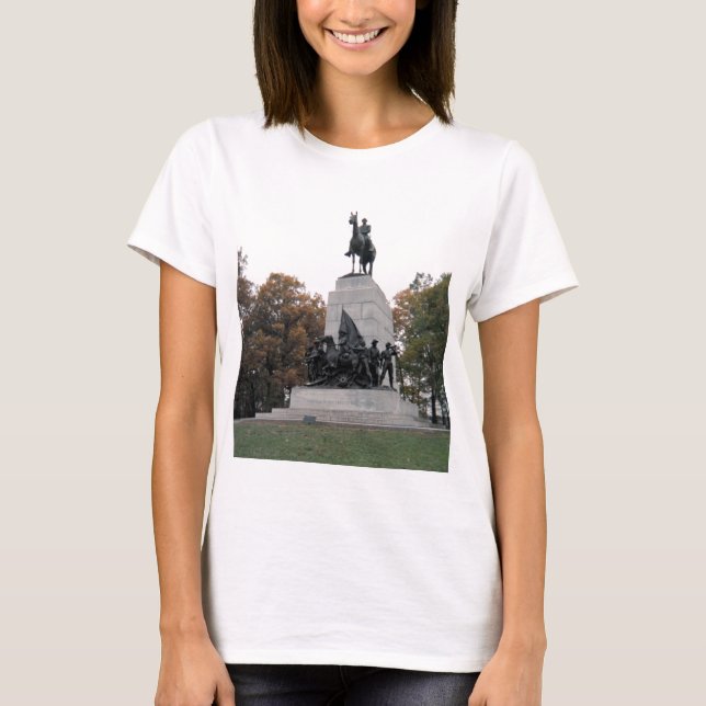 Camiseta Memorial de Virgínia em Gettysburg NMP (Frente)