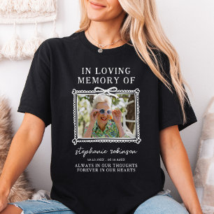 Camiseta Memorial do Funeral Fotográfico Moderno