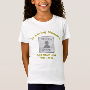 Camiseta Memorial em Tshirt Loving da memória