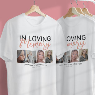 Camiseta Memorial Estilosa para 4 Fotos