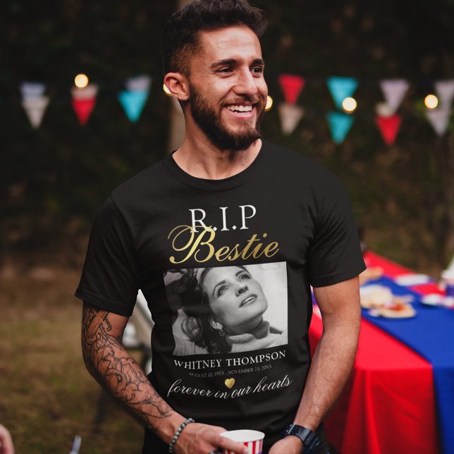Camiseta Memorial Foto da Melhor Amiga - R.I.P (Criador carregado)