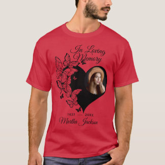 Camiseta Memorial Fotográfico moderno "In loving Memory"