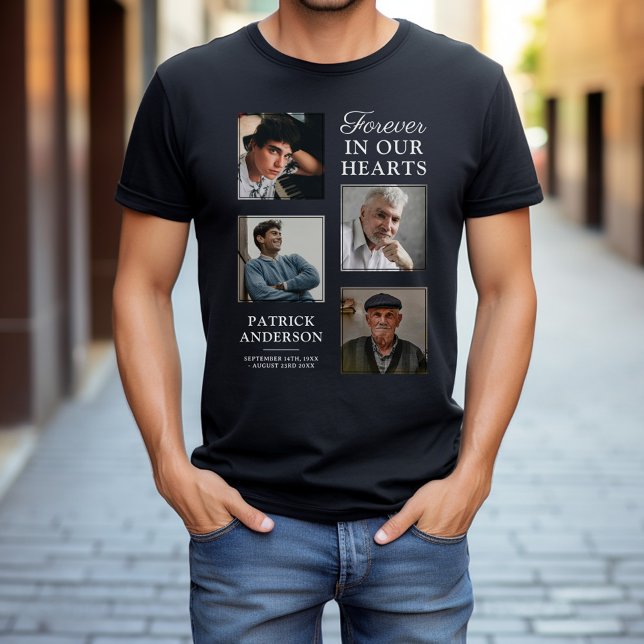 Camiseta Memorial Fotográfico na moda Funeral 4 (Criador carregado)
