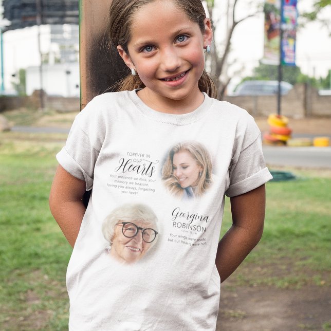 Camiseta Memorial Moderno Antes e Depois de Foto (Criador carregado)