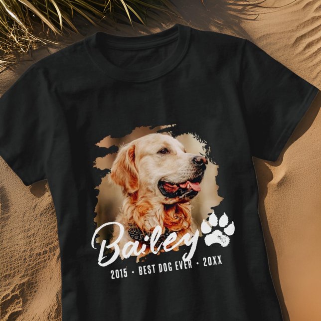 Camiseta Memorial Moderno De Pet Melhor Cão Personalizado D (Criador carregado)