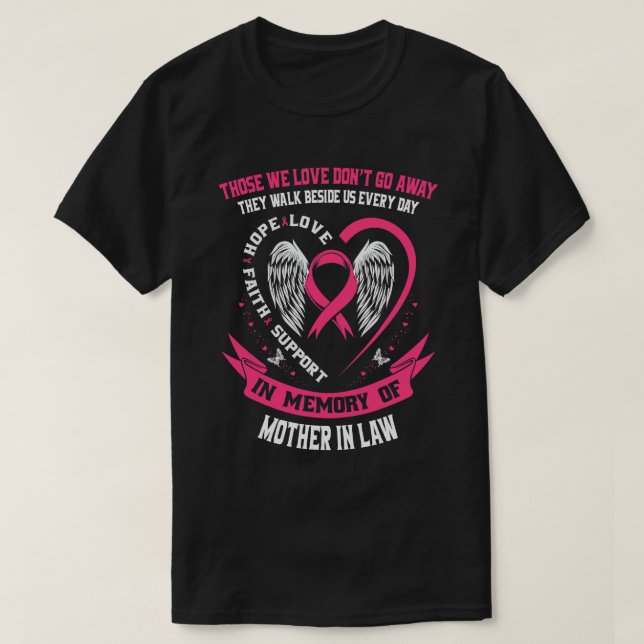 Camiseta Memorial Oferece Perda de Mãe em Direito Cancer (Frente do Design)