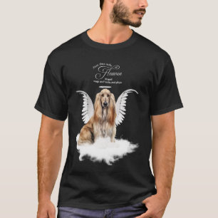 Camiseta Memorial Personalizado de Cachorro Afghan Hound