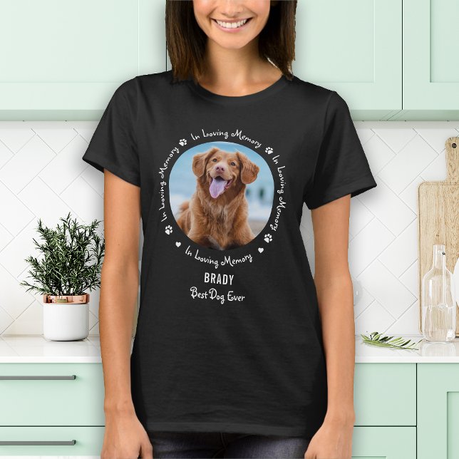 Camiseta Memorial Pet Memorial Moderno Em Amor (Criador carregado)