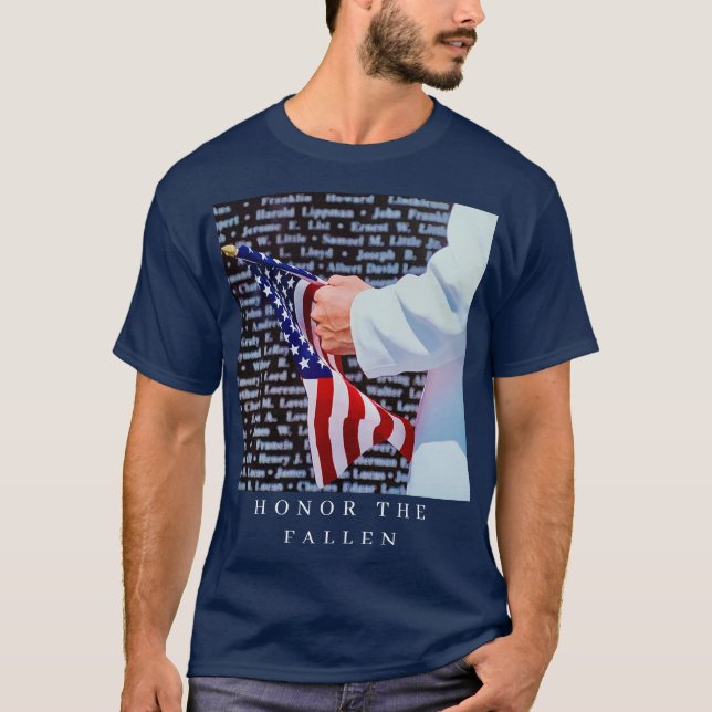 Camiseta Memorial to Fallen Brave Heroes of War  T-Shirt (Frente)