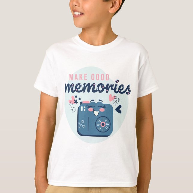 Camiseta Memórias da Câmera de Caracteres - Cuja Câmera (Frente)