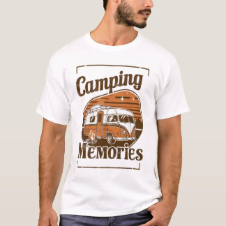Camiseta Memórias de acampamento, design