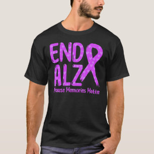 Camiseta Memórias de Alzheimer Final de Fita Roxa