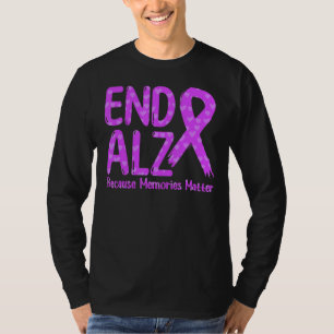 Camiseta Memórias de Alzheimer Final de Fita Roxa