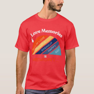 Camiseta Memórias de Amor na Memória retrô