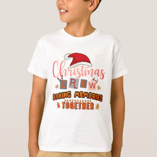 Camiseta Memórias de Baking da Tripulação de Natal Juntas
