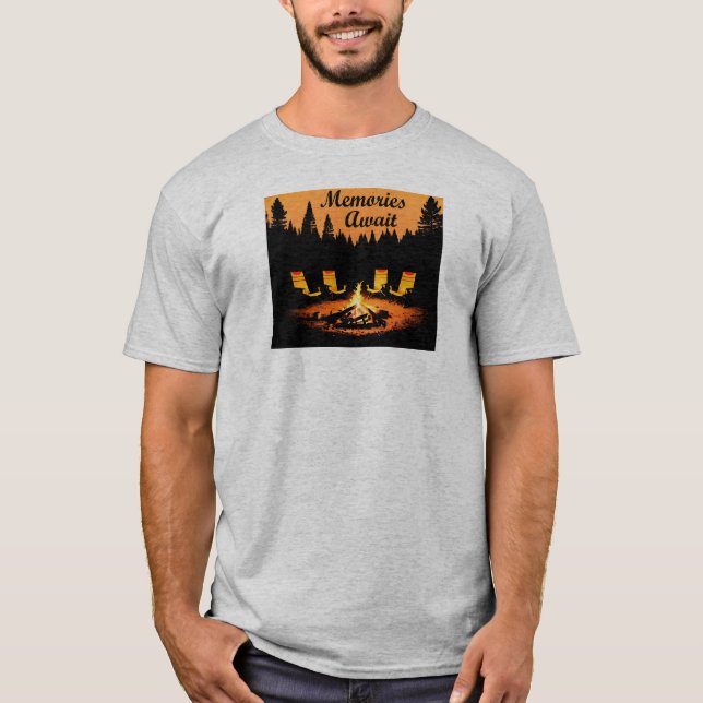 Camiseta Memórias de Camping Esperam (Frente)
