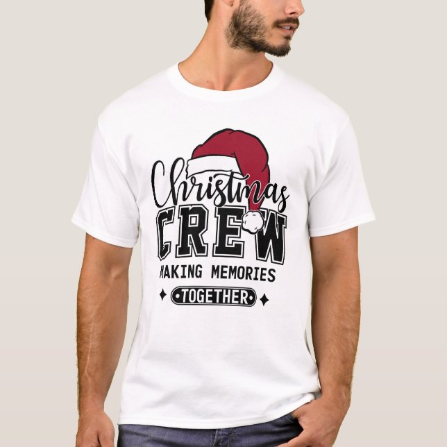 Camiseta Memórias de Fazer da Tripulação de Natal Juntas (Frente)