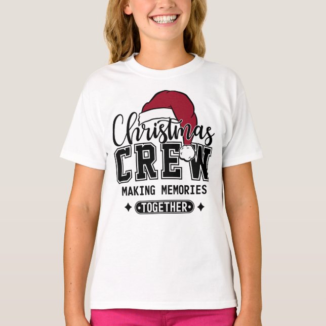 Camiseta Memórias de Fazer da Tripulação de Natal Juntas co (Frente)