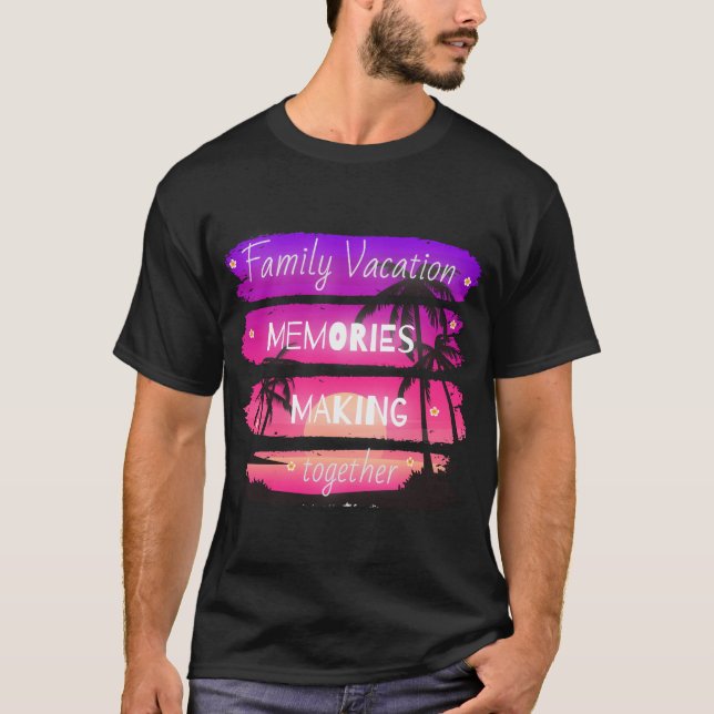 Camiseta Memórias de Fazer de Férias Familiares Juntas 2023 (Frente)