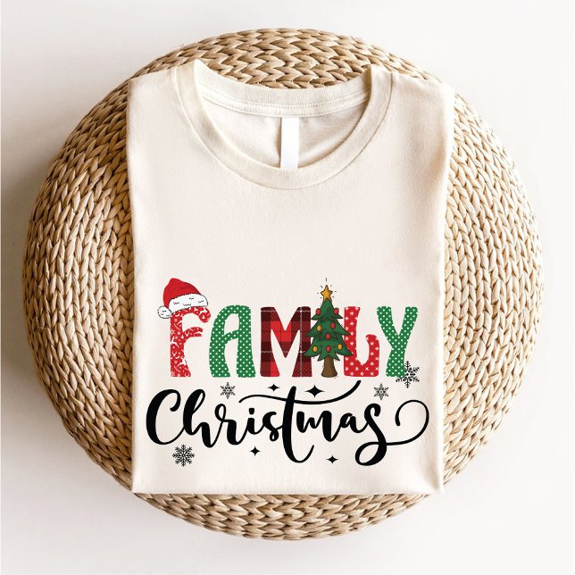 Camiseta Memórias de Fazer de Natal da Família Juntas (Family Christmas Making Memories Together T-Shirt)