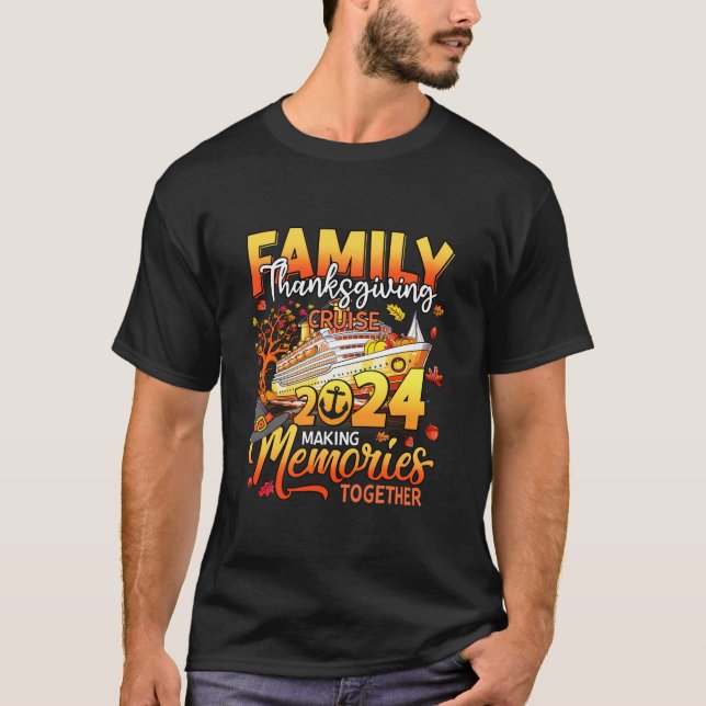 Camiseta Memórias De Fazer Do Cruise De Ação De Graças Da F (Frente)