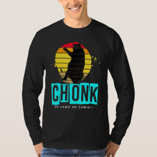 Camiseta Memórias de Gato em Escala de Chonk