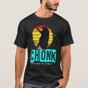 Camiseta Memórias de Gato em Escala de Chonk