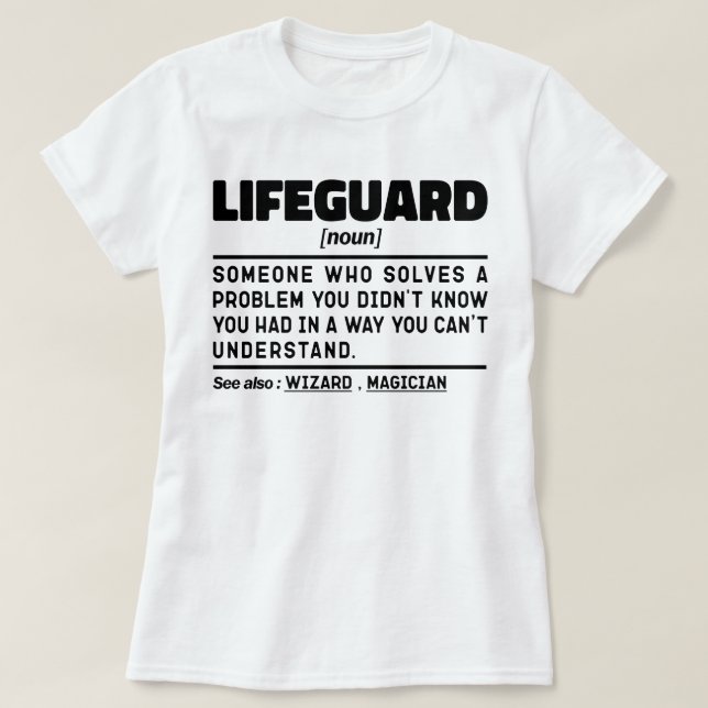 Camiseta Memórias de Guarda de praia certificadas pelo Life (Frente do Design)