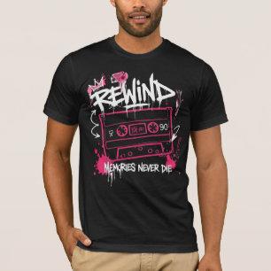 Camiseta Memórias de Retrovisor Nunca Morrem Graffiti Retro