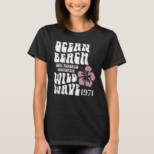 Camiseta Memórias de surfs California Ocean Beach Wild Wave