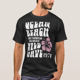 Camiseta Memórias de surfs California Ocean Beach Wild Wave