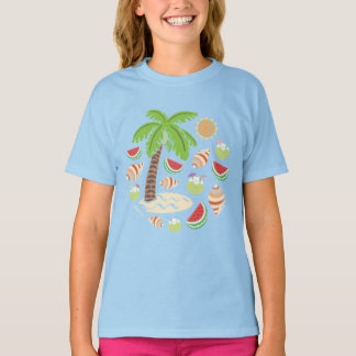 Camiseta Memórias de Verão coloridas